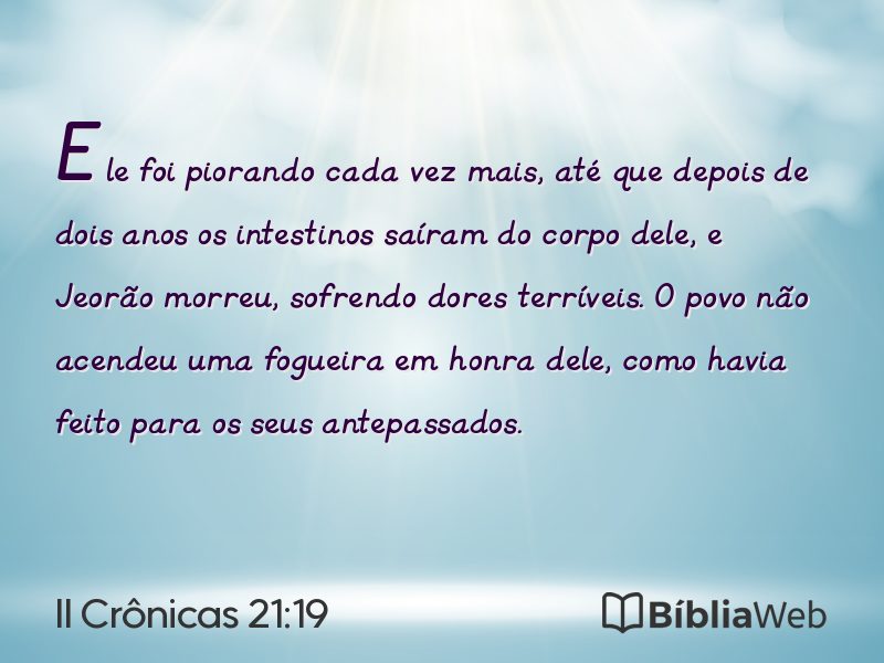 II Crônicas 21:19 em imagem para compartilhar