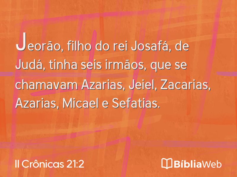 II Crônicas 21:2 em imagem para compartilhar