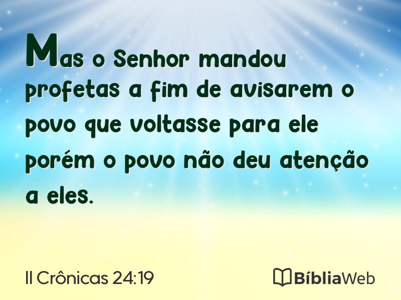 II Crônicas 24:19 em imagem para compartilhar