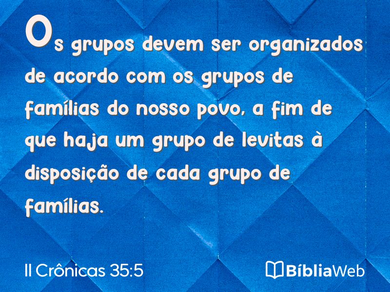 II Crônicas 35:5 em imagem para compartilhar