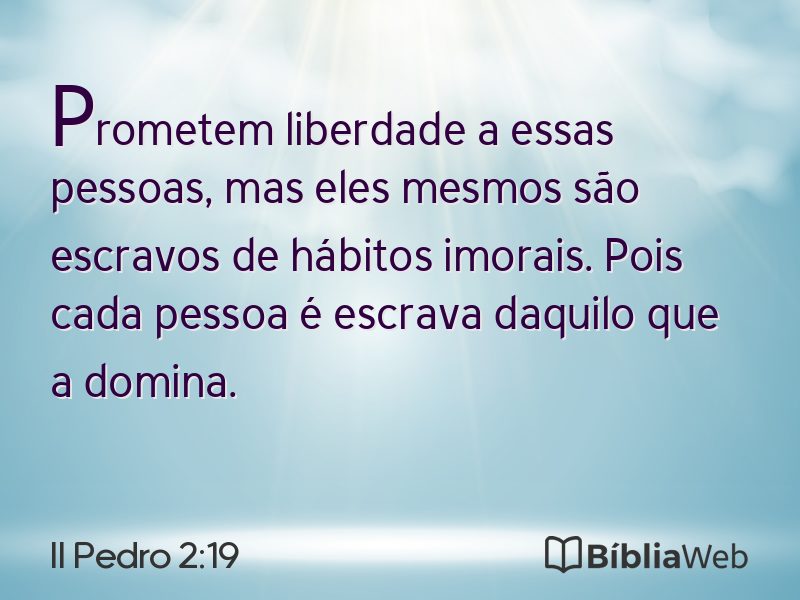 II Pedro 2:19 em imagem para compartilhar
