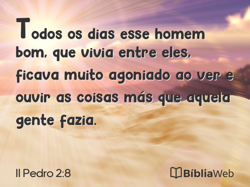 II Pedro 2:8 em imagem para compartilhar
