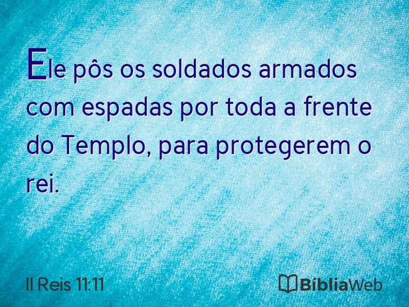 II Reis 11:11 em imagem para compartilhar
