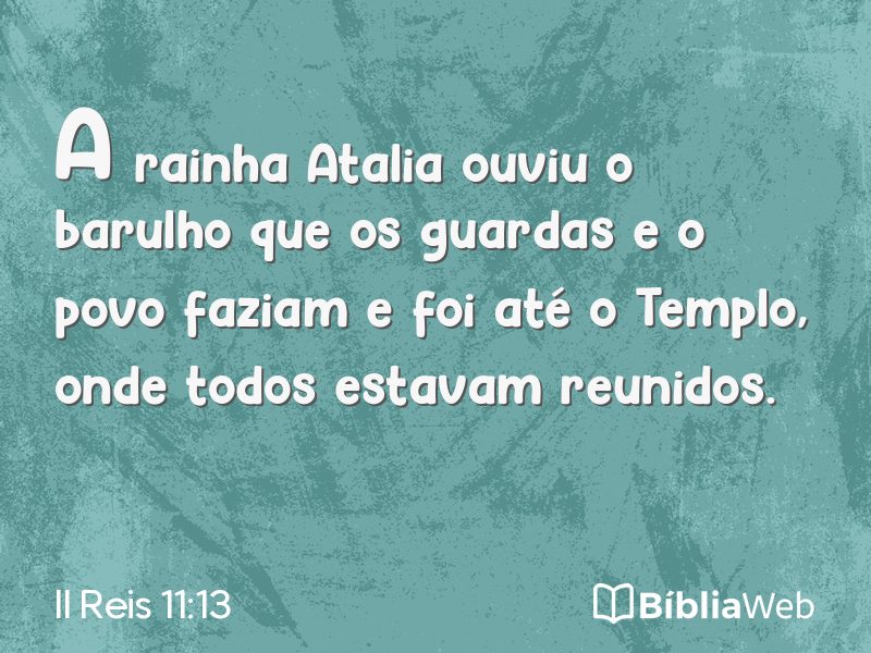 II Reis 11:13 em imagem para compartilhar