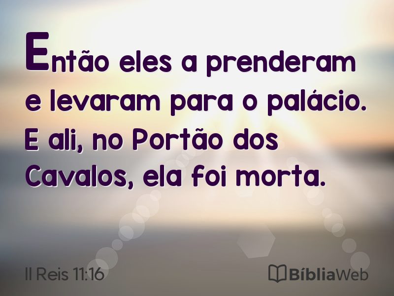 II Reis 11:16 em imagem para compartilhar