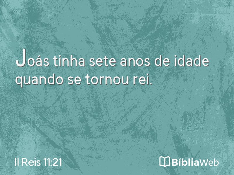 II Reis 11:21 em imagem para compartilhar