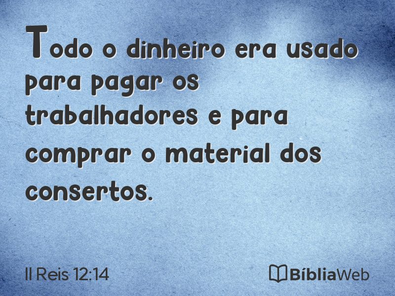 II Reis 12:14 em imagem para compartilhar