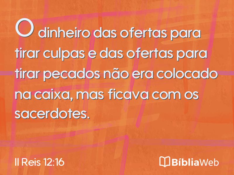 II Reis 12:16 em imagem para compartilhar