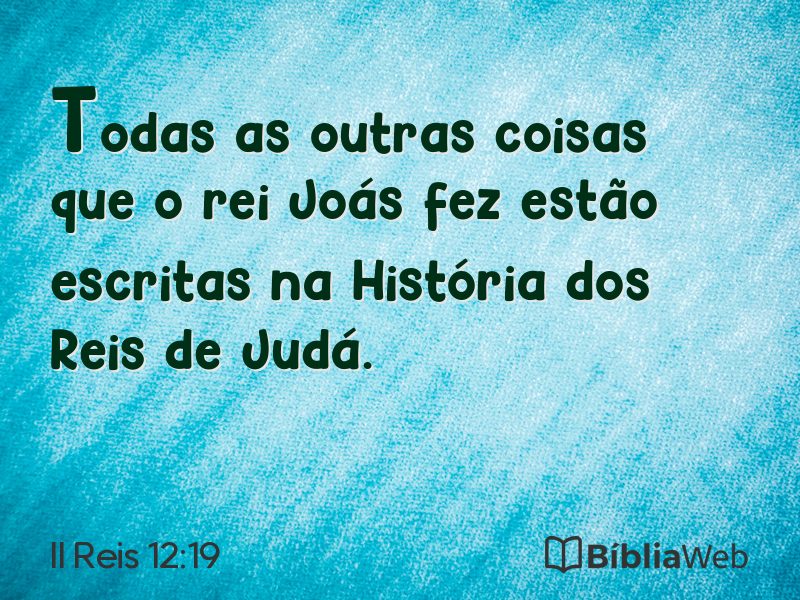II Reis 12:19 em imagem para compartilhar