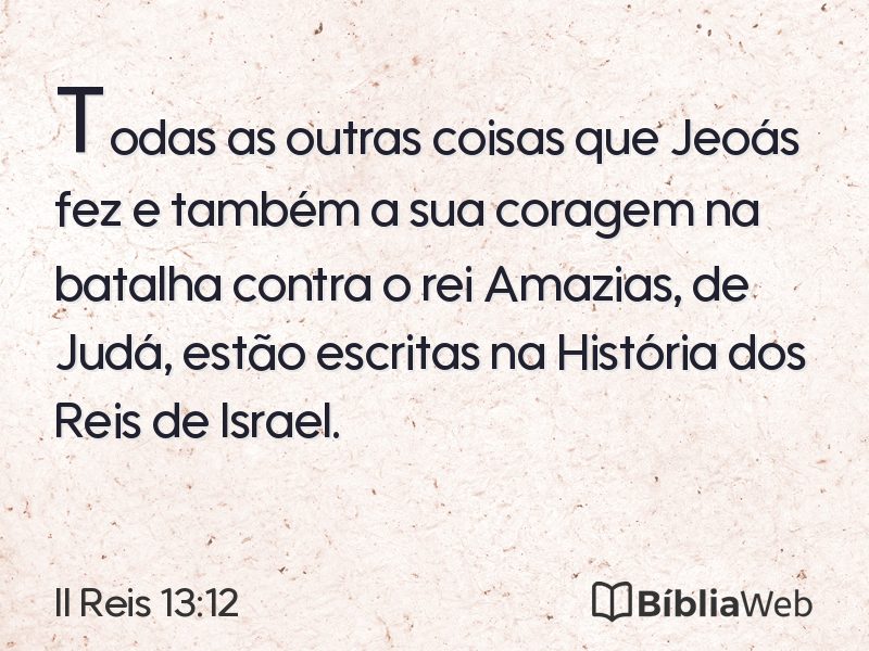 II Reis 13:12 em imagem para compartilhar
