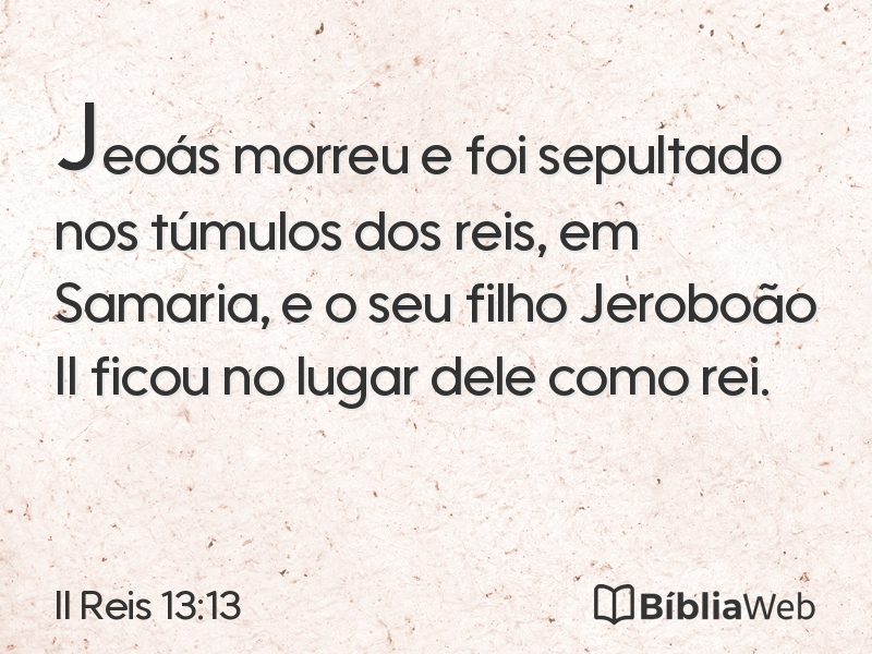 II Reis 13:13 em imagem para compartilhar