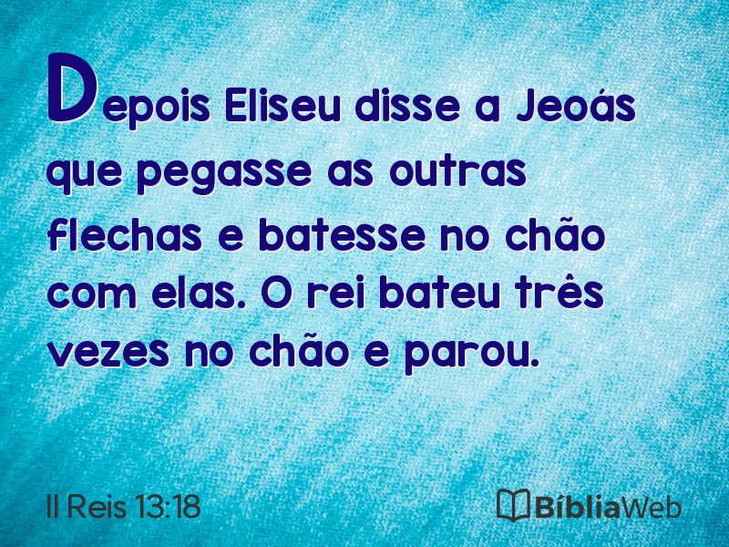 II Reis 13:18 em imagem para compartilhar