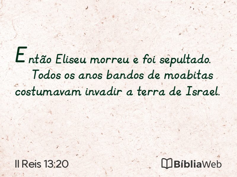 II Reis 13:20 em imagem para compartilhar