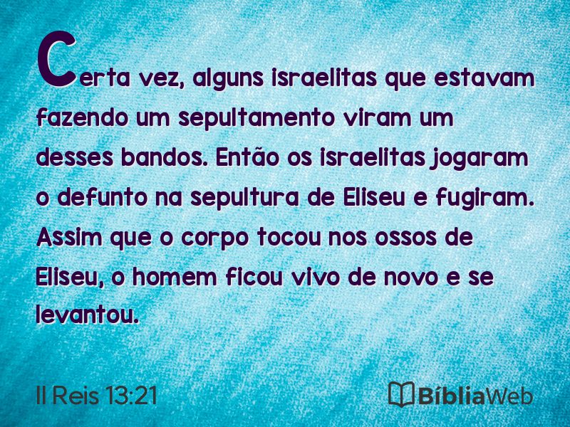 II Reis 13:21 em imagem para compartilhar