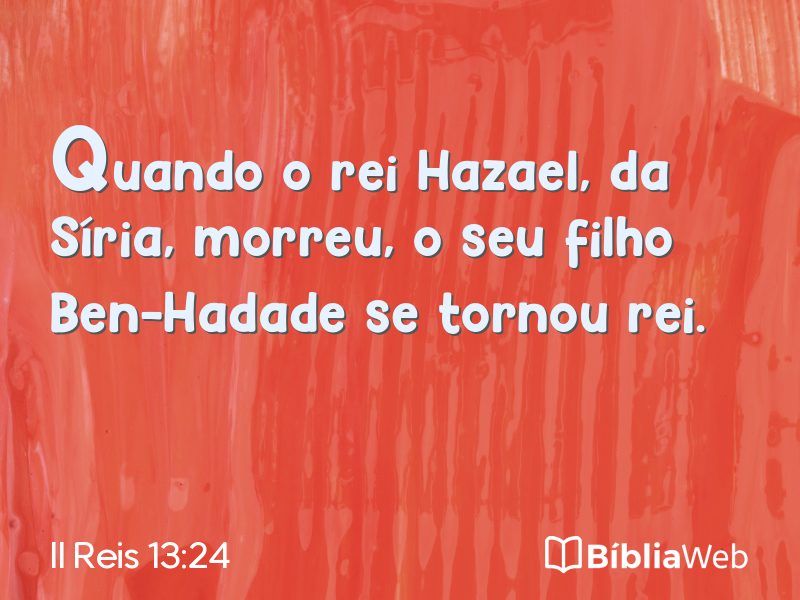 II Reis 13:24 em imagem para compartilhar