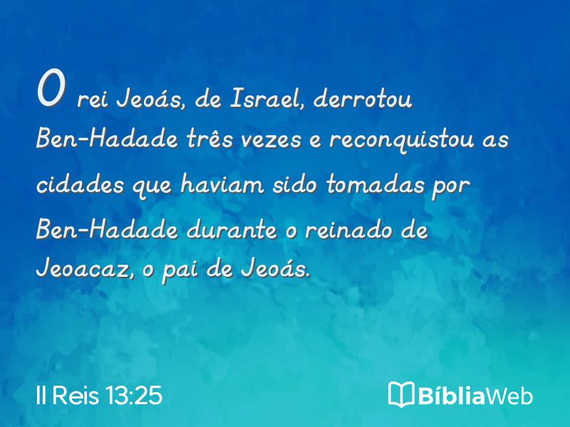 II Reis 13:25 em imagem para compartilhar