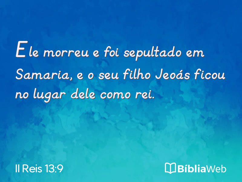 II Reis 13:9 em imagem para compartilhar