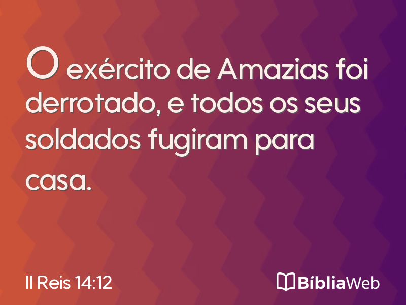 II Reis 14:12 em imagem para compartilhar