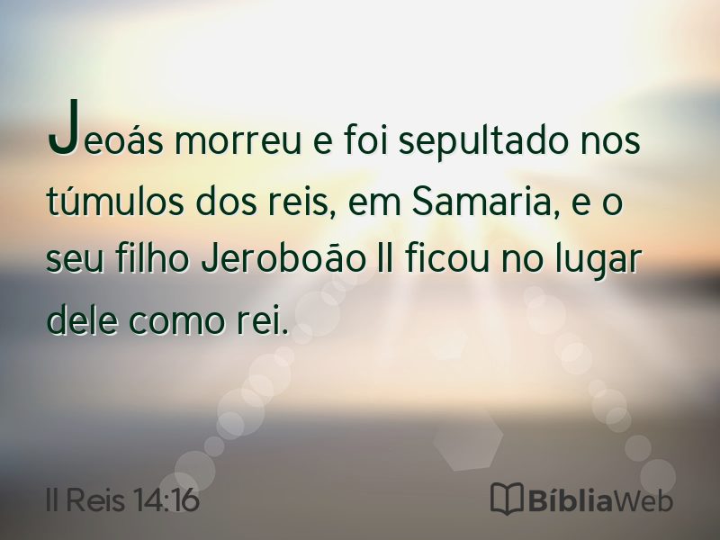 II Reis 14:16 em imagem para compartilhar