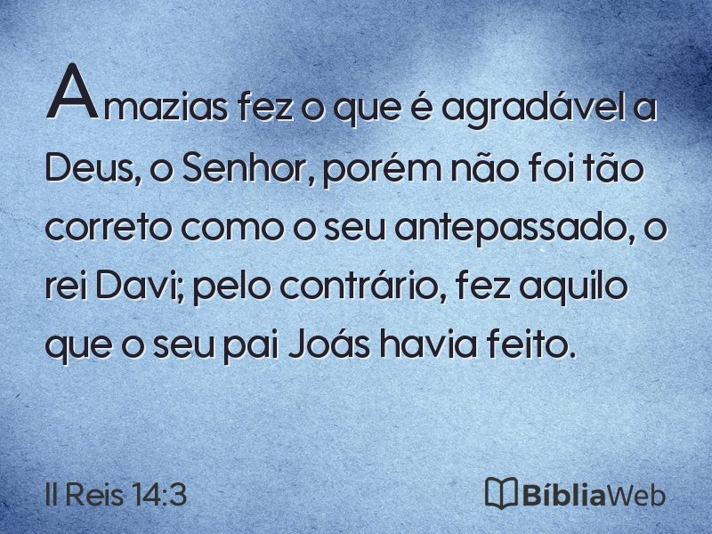 II Reis 14:3 em imagem para compartilhar