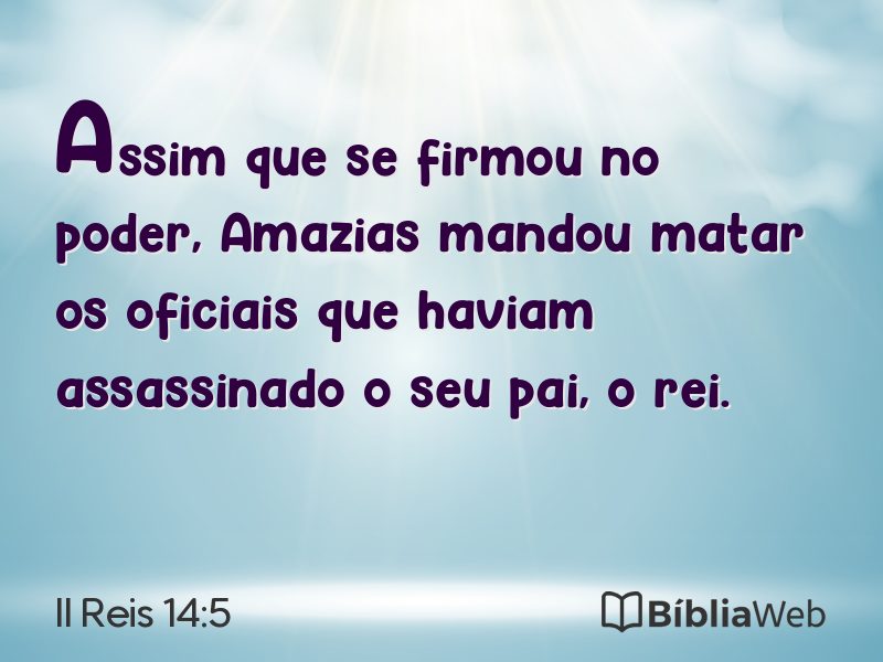 II Reis 14:5 em imagem para compartilhar