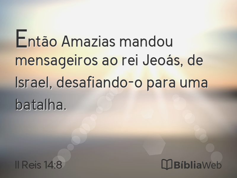 II Reis 14:8 em imagem para compartilhar