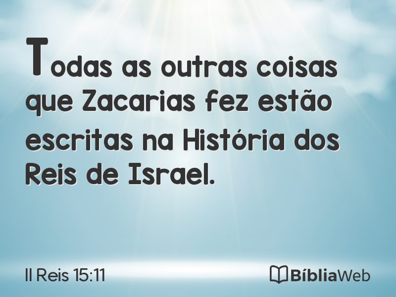 II Reis 15:11 em imagem para compartilhar