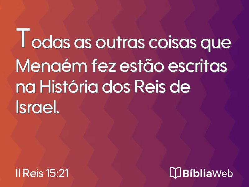 II Reis 15:21 em imagem para compartilhar