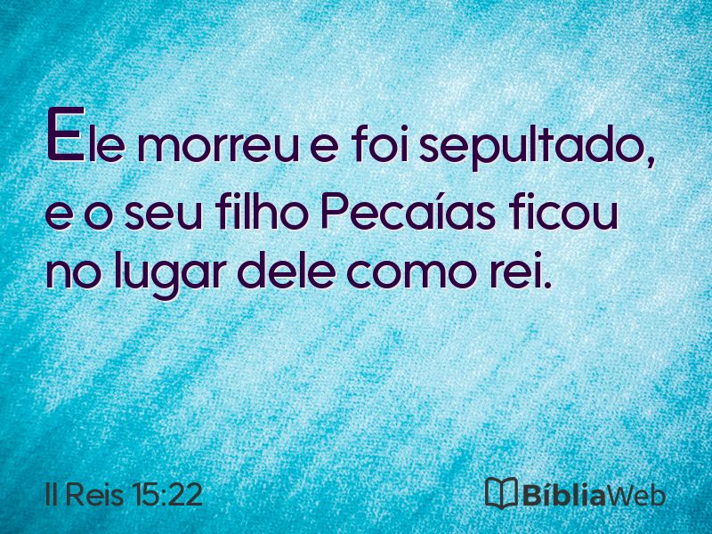 II Reis 15:22 em imagem para compartilhar