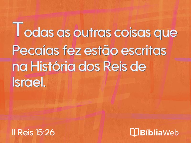 II Reis 15:26 em imagem para compartilhar
