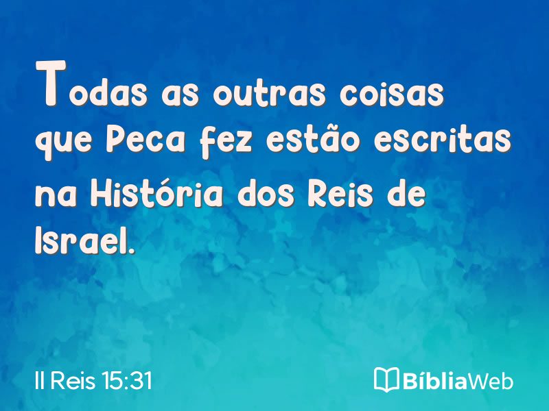 II Reis 15:31 em imagem para compartilhar