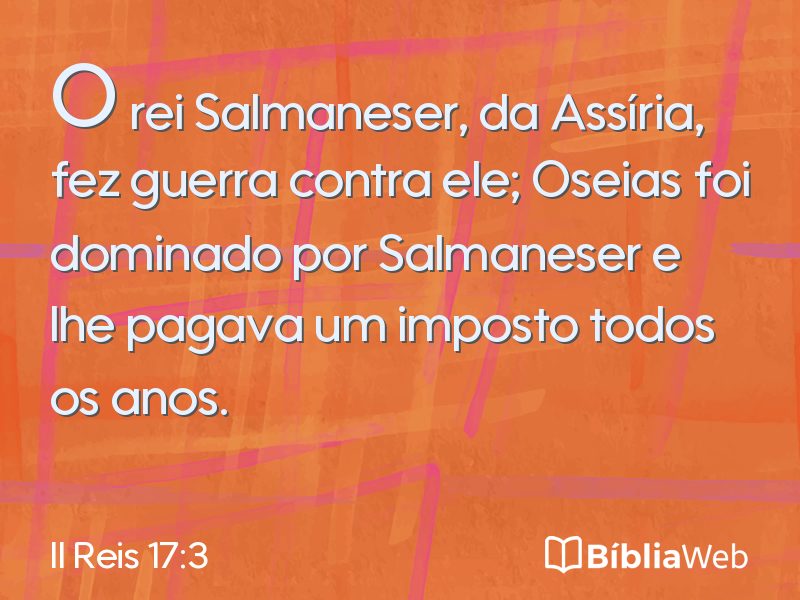 II Reis 17:3 em imagem para compartilhar