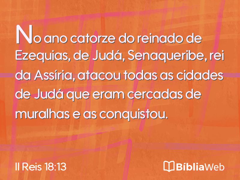 II Reis 18:13 em imagem para compartilhar
