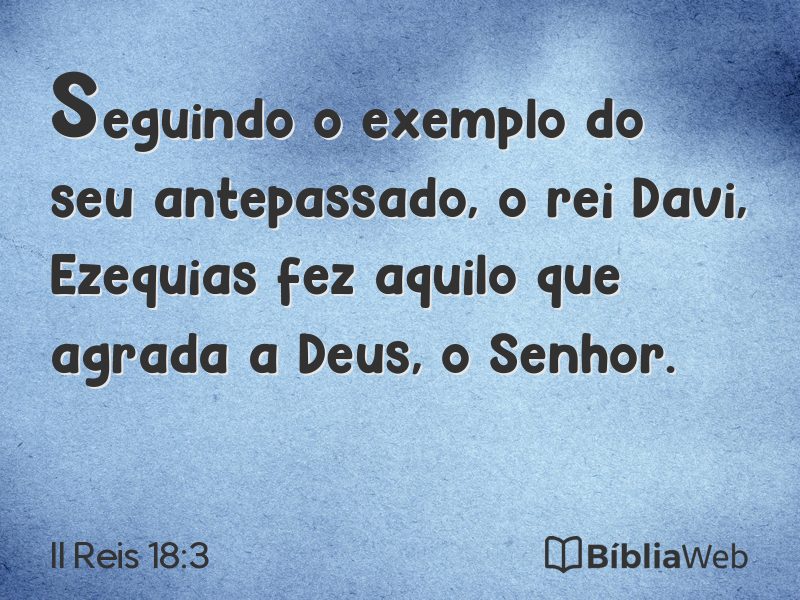II Reis 18:3 em imagem para compartilhar