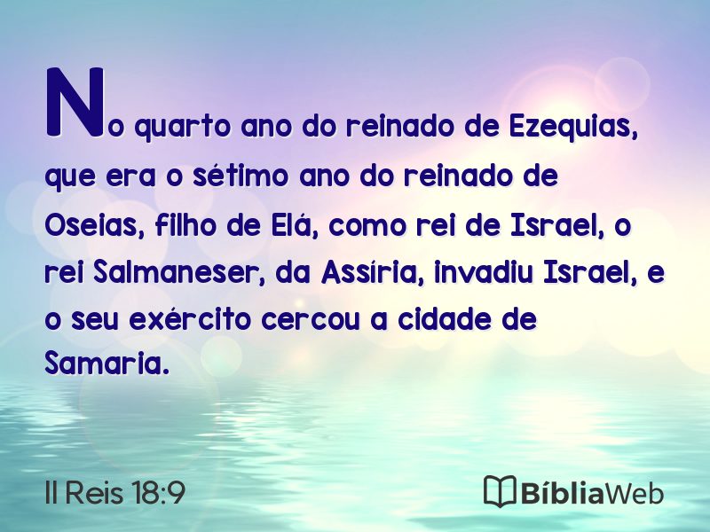 II Reis 18:9 em imagem para compartilhar