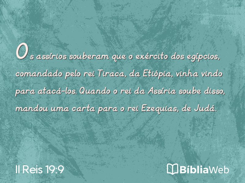 II Reis 19:9 em imagem para compartilhar