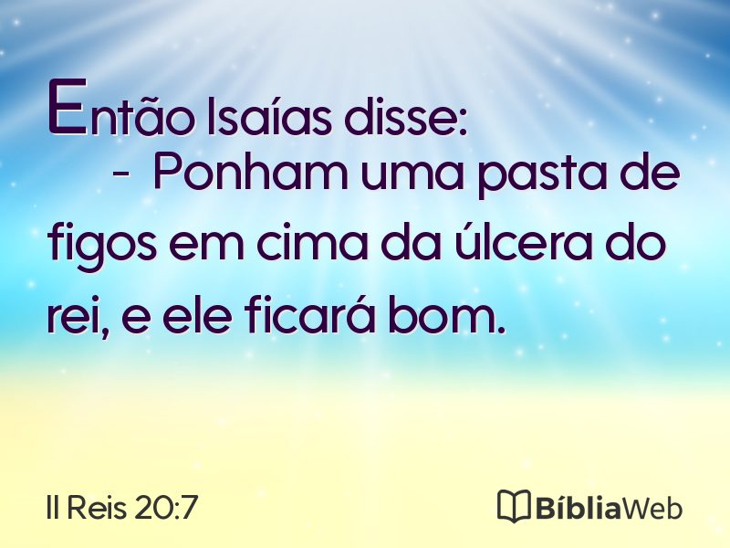 II Reis 20:7 em imagem para compartilhar