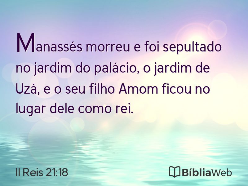 II Reis 21:18 em imagem para compartilhar