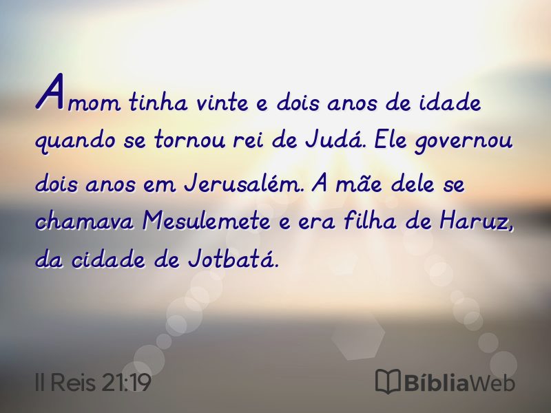 II Reis 21:19 em imagem para compartilhar