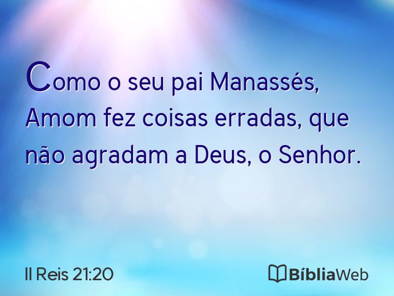 II Reis 21:20 em imagem para compartilhar