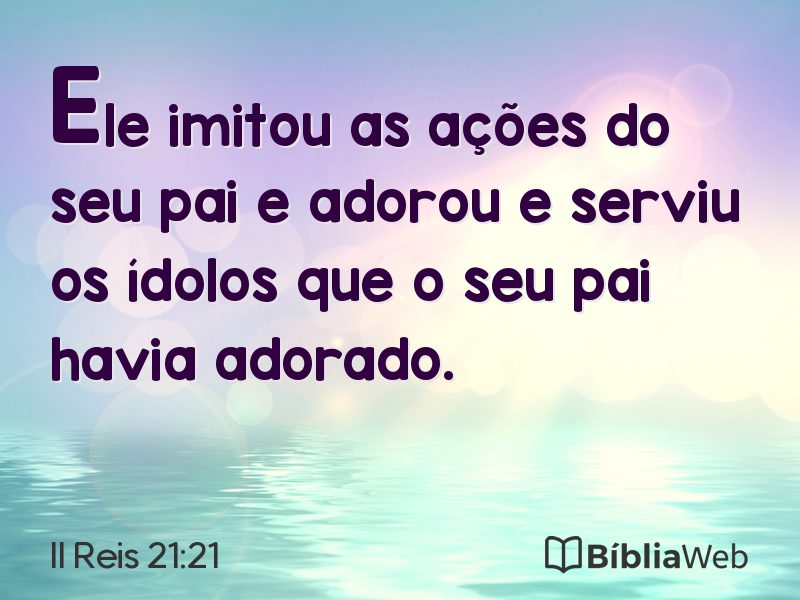II Reis 21:21 em imagem para compartilhar