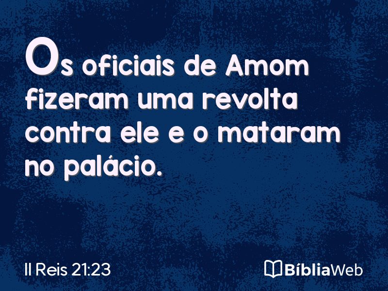 II Reis 21:23 em imagem para compartilhar