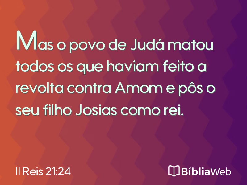 II Reis 21:24 em imagem para compartilhar