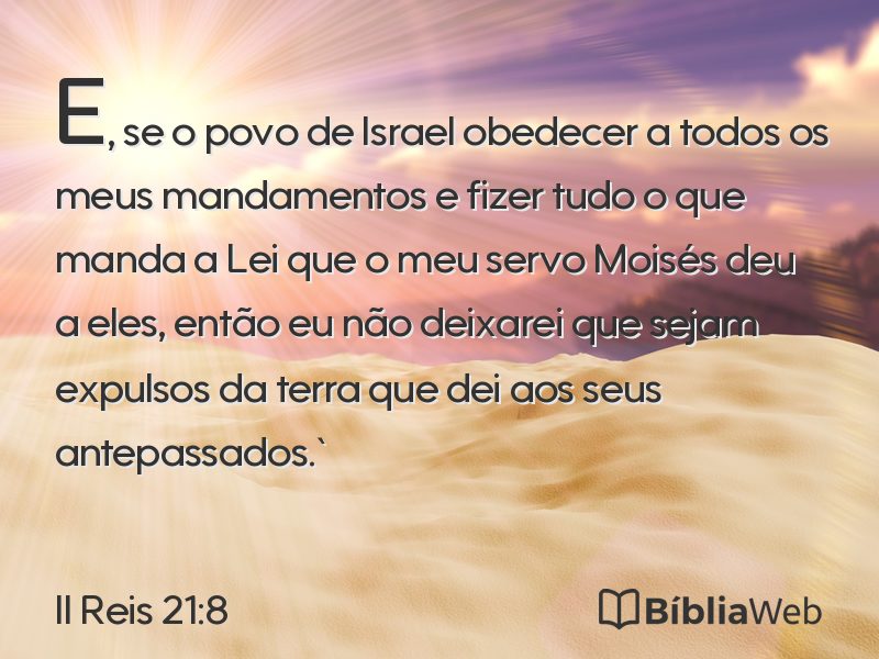 II Reis 21:8 em imagem para compartilhar