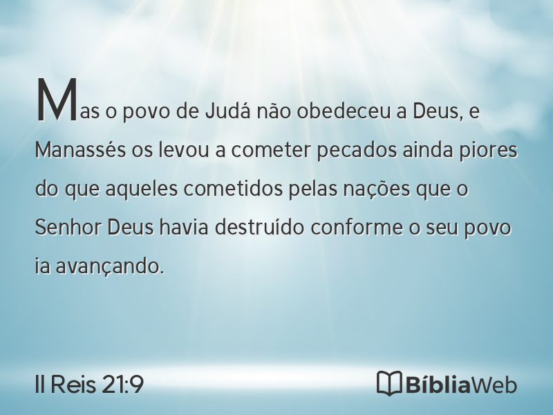 II Reis 21:9 em imagem para compartilhar