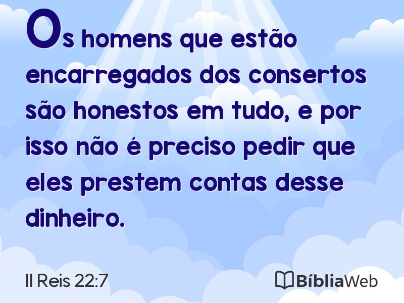 II Reis 22:7 em imagem para compartilhar
