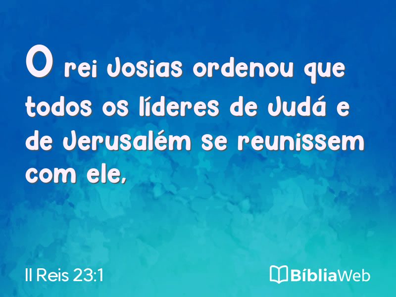 II Reis 23:1 em imagem para compartilhar