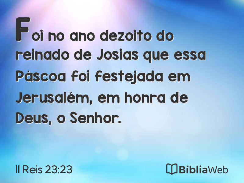 II Reis 23:23 em imagem para compartilhar