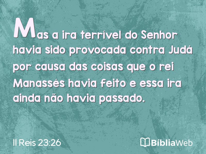 II Reis 23:26 em imagem para compartilhar
