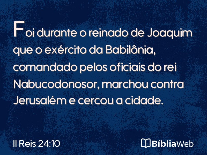 II Reis 24:10 em imagem para compartilhar